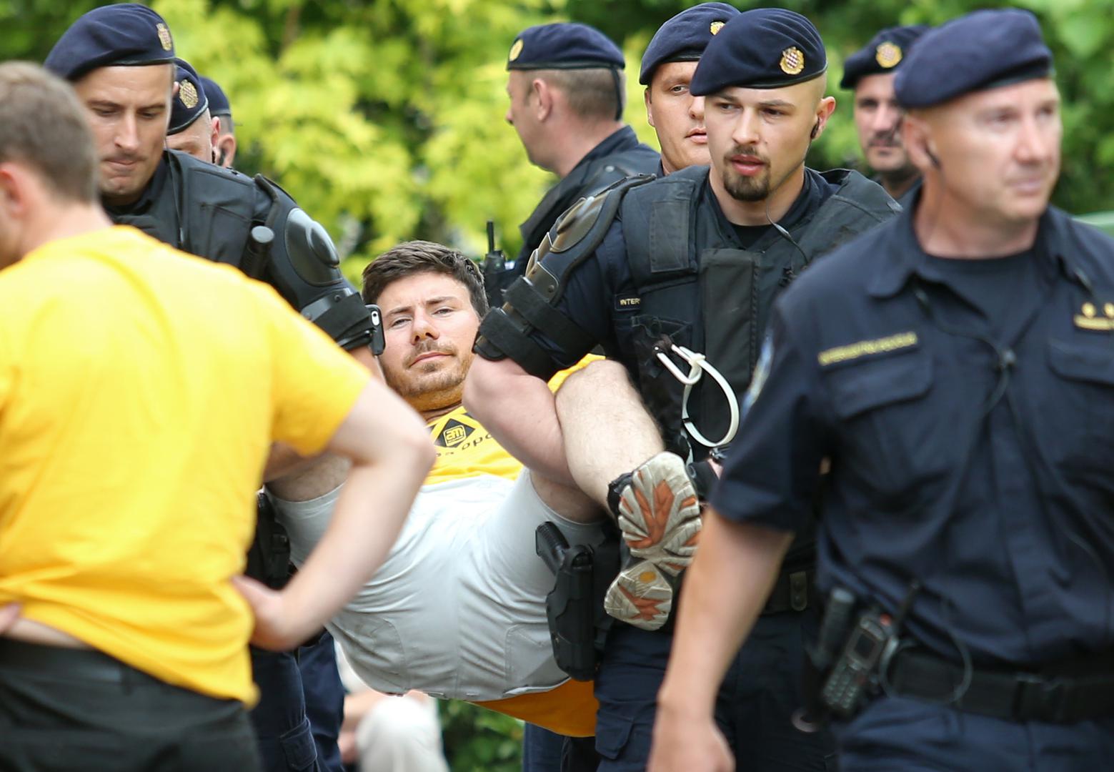 Ivan Pernar na jučerašnjoj deložaciji