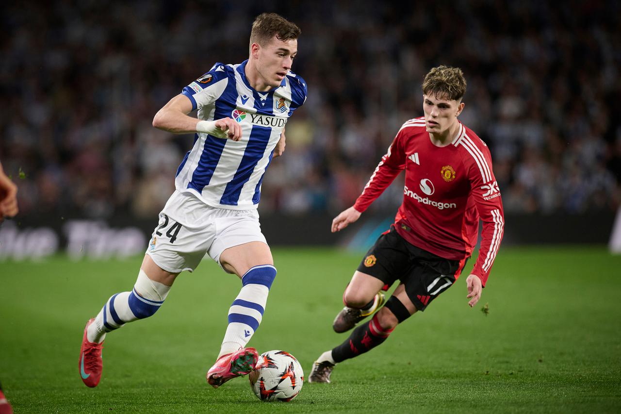 REAL SOCIEDAD v MANCHESTER UNITED. UEFA EUROPA LEAGUE 2024/2025. ROUND OF 16.