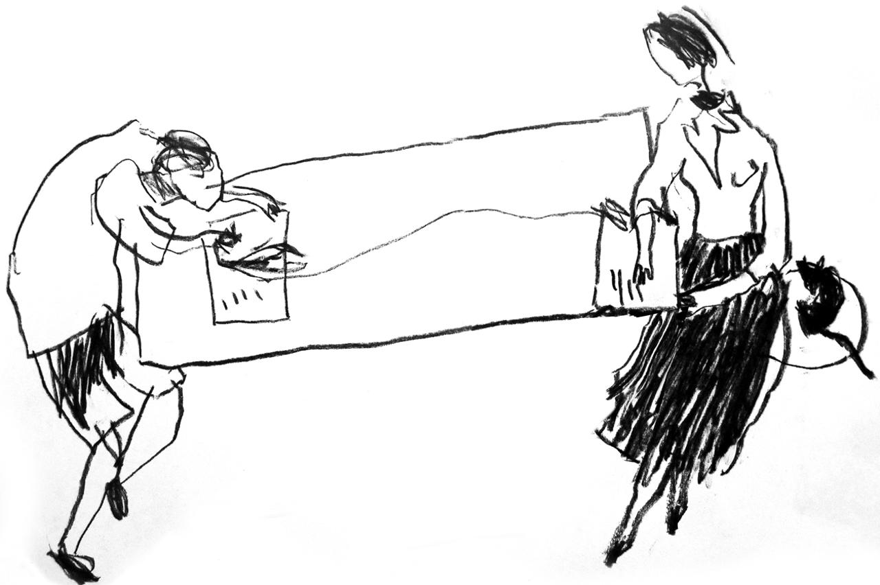 Jedan od crteža Saše Šekoranje