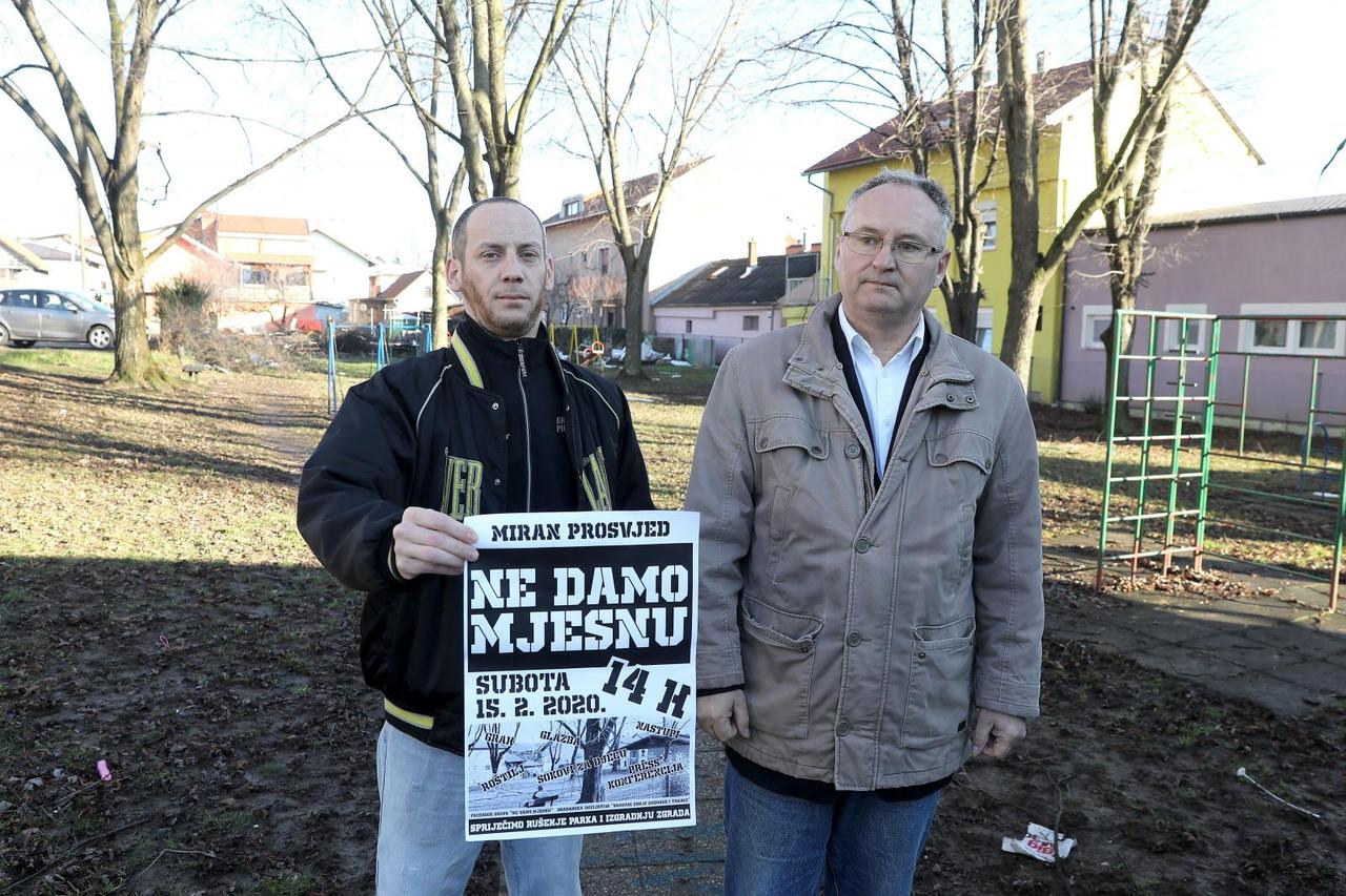 Donja Dubrava prosvjeduje zbog parka