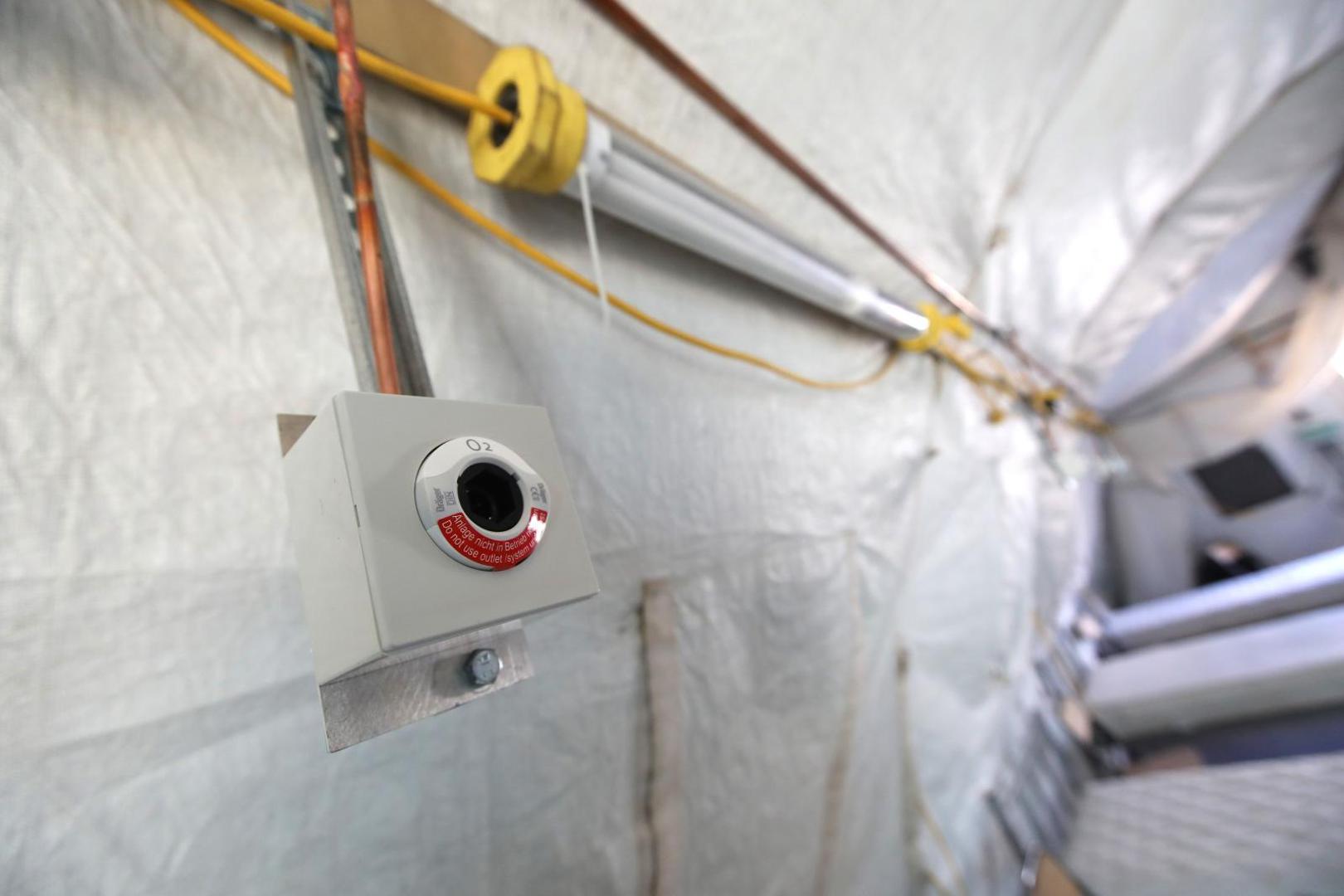 01.04.2020. Zagreb - Satori koji je Hrvatska vojska pripremila za oboljele od koronavirusa u sklopu bolnice Dubrava.
Photo: Boris Scitar/Vecernji list/PIXSELL