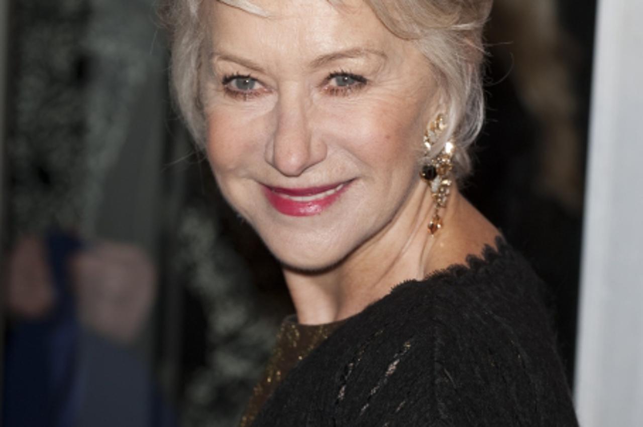 'Helen Mirren arriving for the European premiere of Brighton Rock at the Odeon Leicester Square, London. Photo: Press Association/Pixsell'