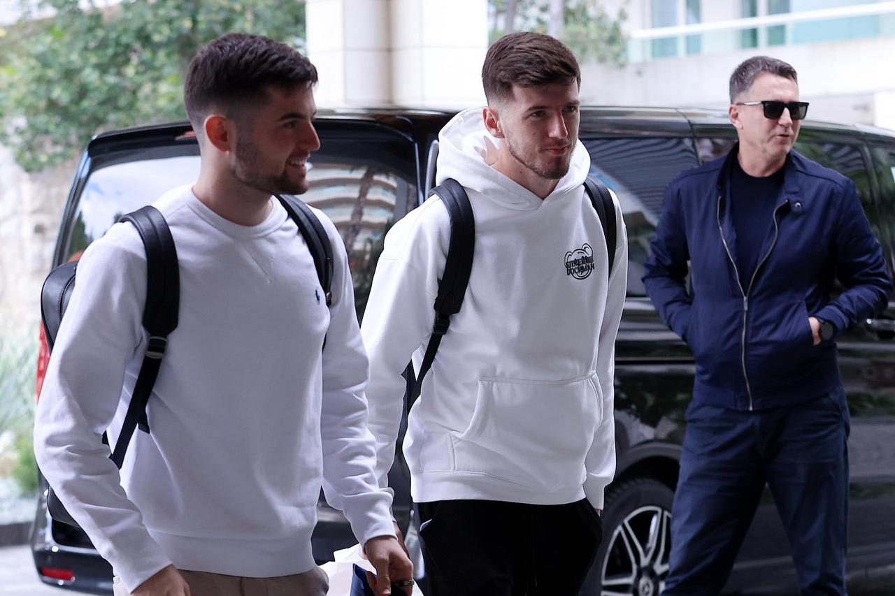 Podstrana: Okupljanje hrvatske nogometne reprezentacije uoči utakmica protiv Francuske