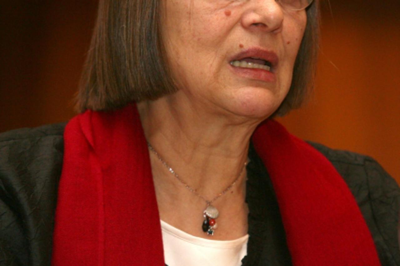 '16.10.010., hotel Westin, Zagreb - Sedmi regionalni forum za tranzicijsku pravdu. Natasa Kandic.  Photo: Zarko Basic/PIXSELL'