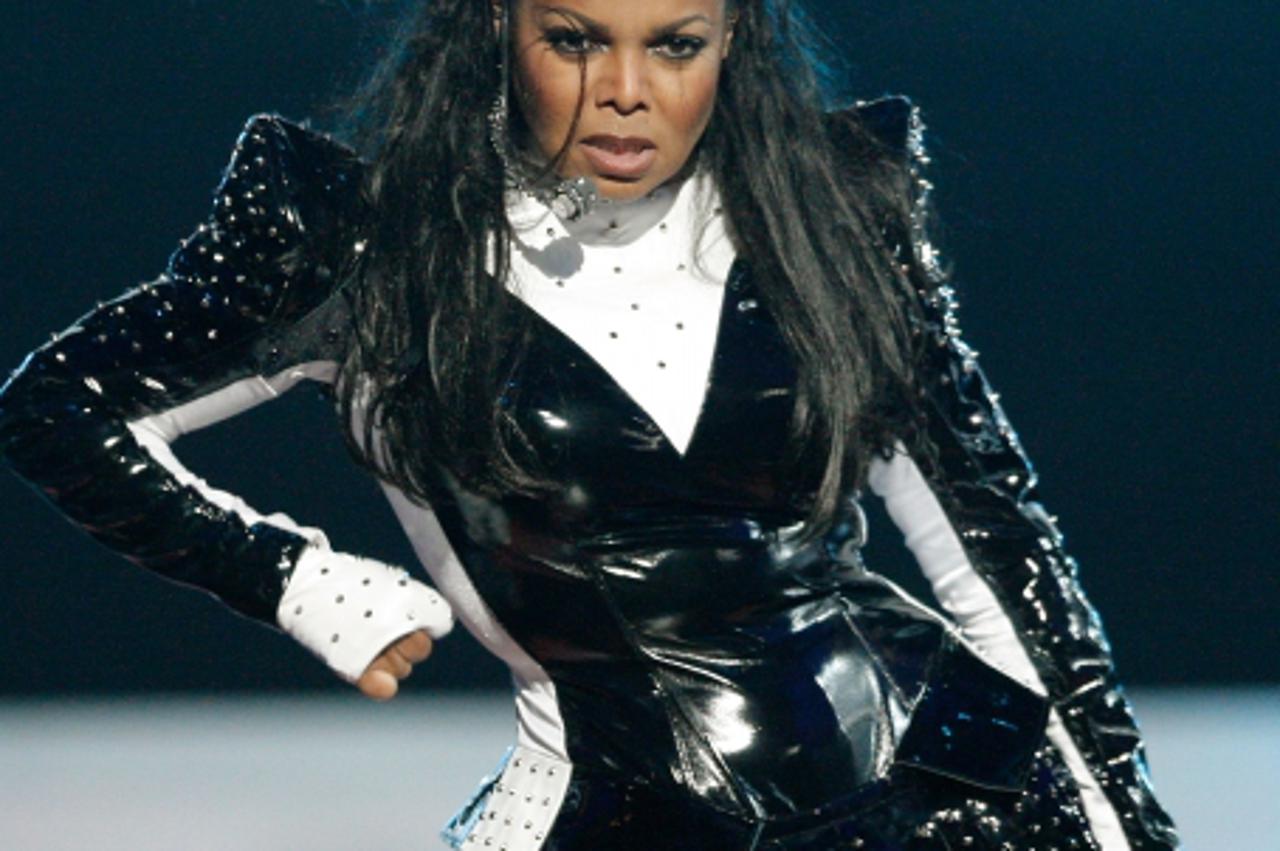 'Singer Janet Jackson performs during the 2009 MTV Video Music Awards at Radio City Music Hall on September 13, 2009 in New York City.   Christopher Polk/Getty Images/AFP'