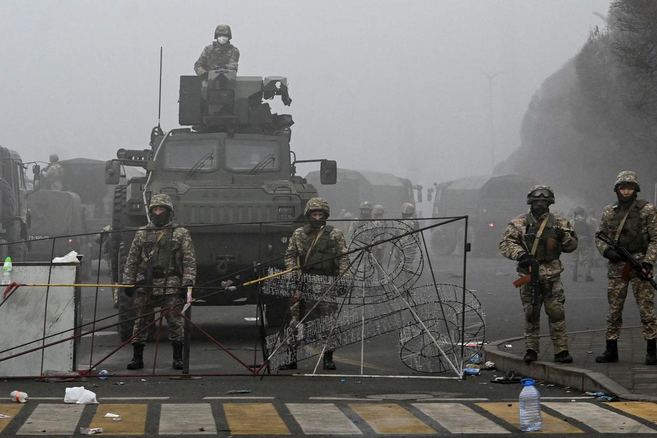FILE PHOTO: Protests erupt after fuel price rise in Almaty