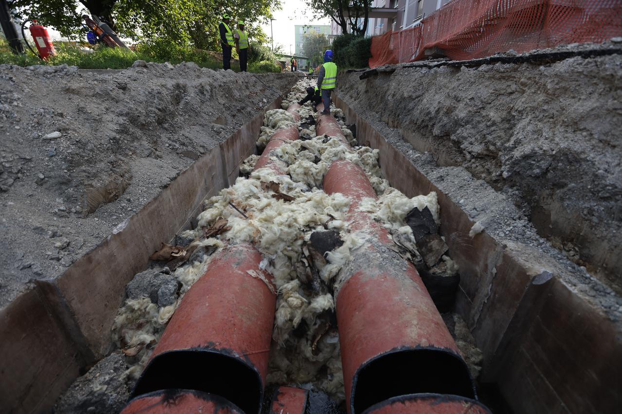 Zagreb: Radovi na revitalizaciji magistralnog vrelovoda u Hanamanovoj ulici