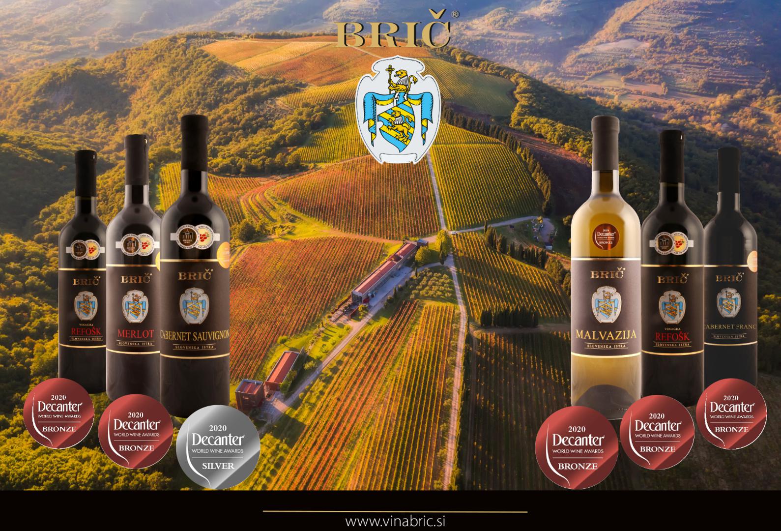 Nagrađena vina vinarije Brič