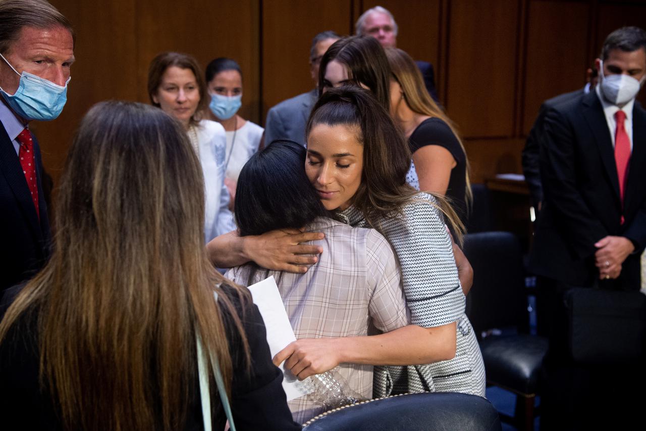 Senate Judiciary hearing on the FBI handling of the Larry Nassar investigation of sexual abuse of Olympic gymnasts, in Washington