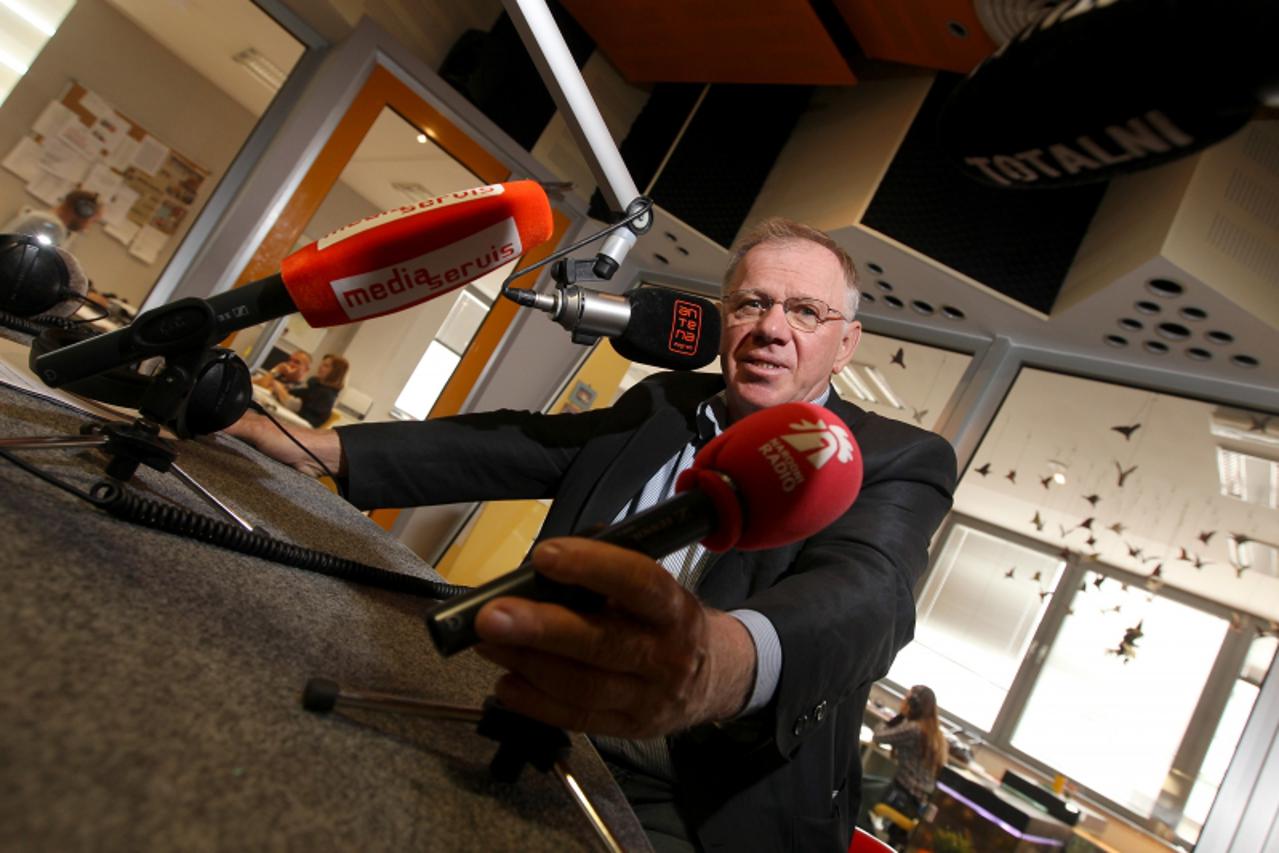 '10.10.2012. Zagreb- Juraj hrvacic, vlasnik Media servisa,Totalnog,Narodnog i Obiteljskog radija. Photo: Boris Scitar/VLM'