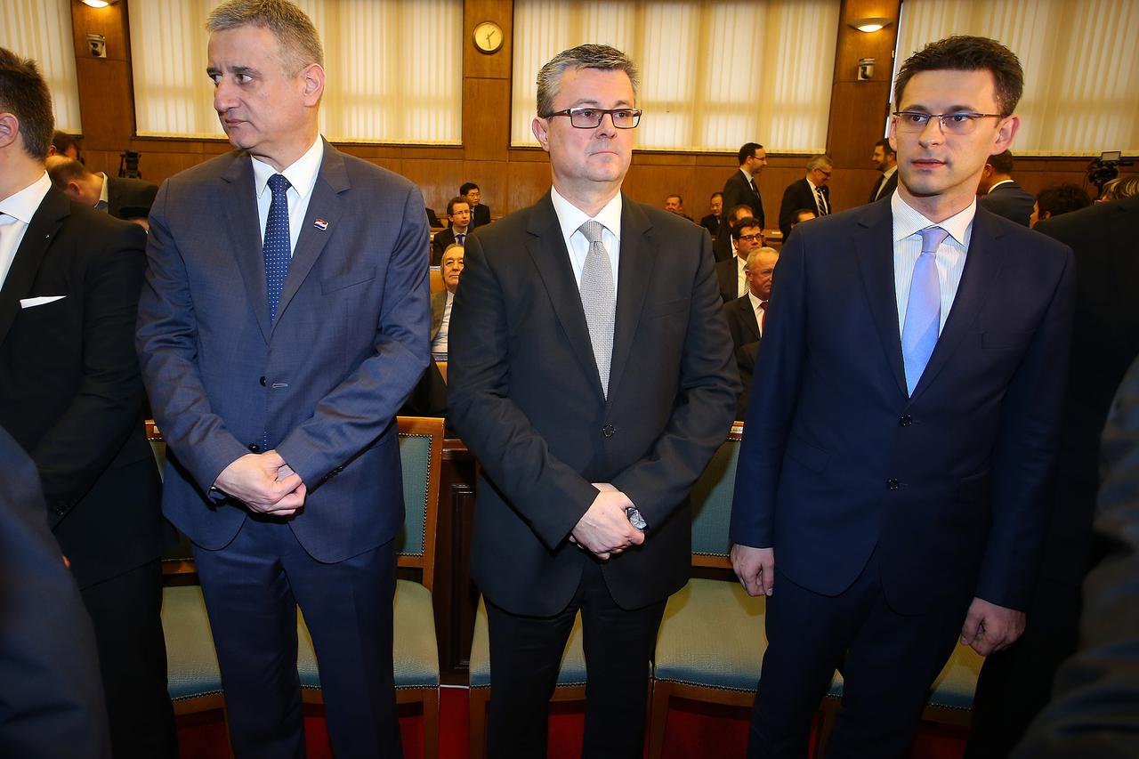 Tomislav Karamarko, Tihomir Orešković i Božo Petrov