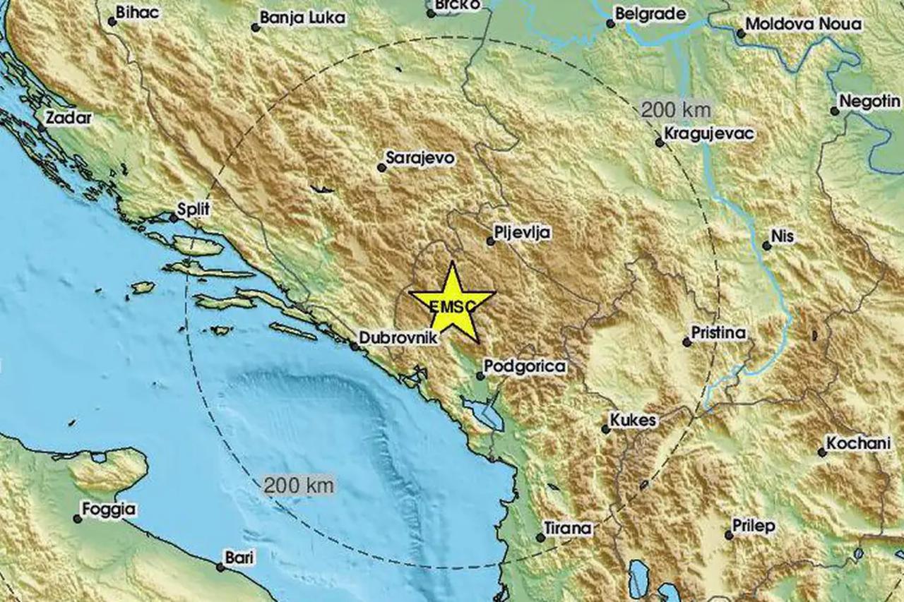 Potres u Crnoj Gori