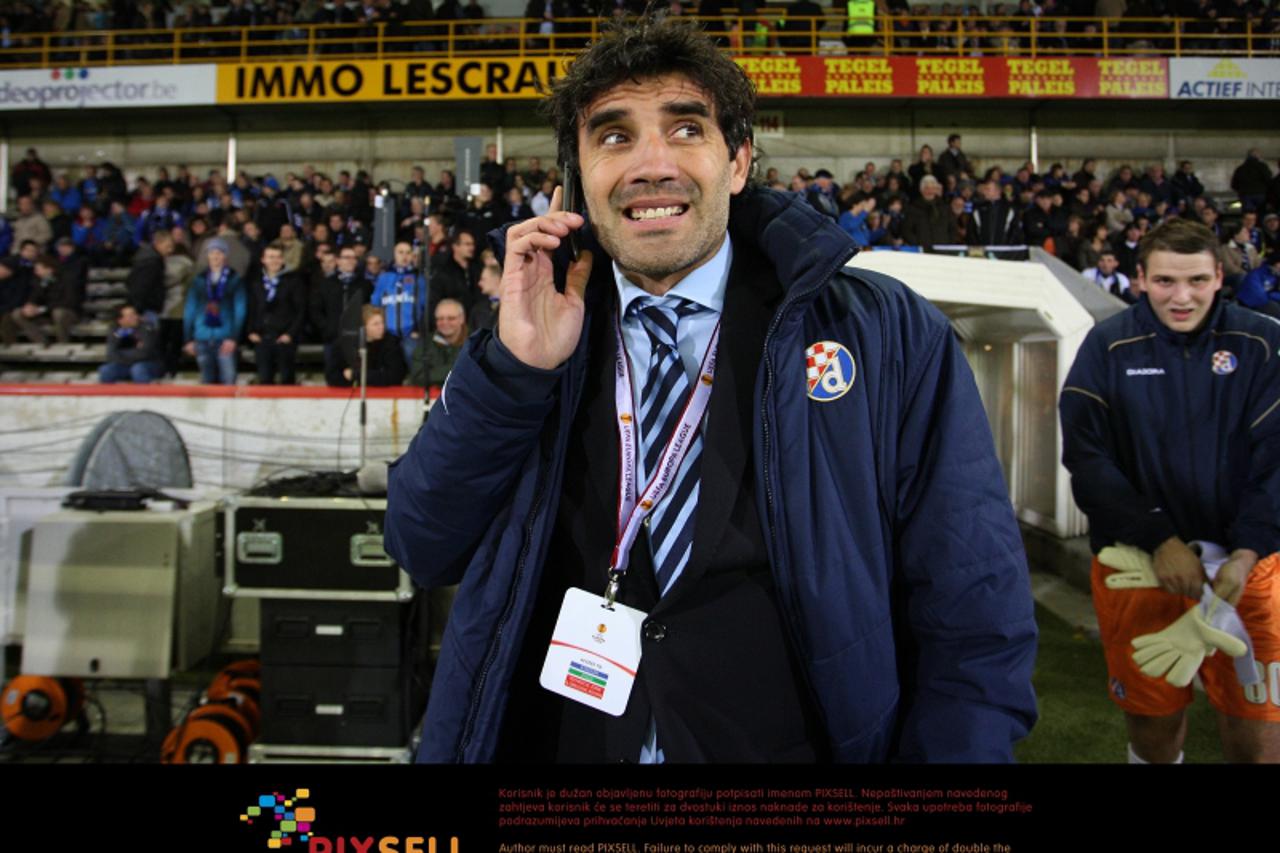 \'04.11.2010., Brugge - Jan Breydel Stadion. Nogometna utakmica D skupine UEFA Europska Liga. Club Brugge - Dinamo Zagreb. Zoran Mamic. Photo: Sanjin Strukic/PIXSELL\'