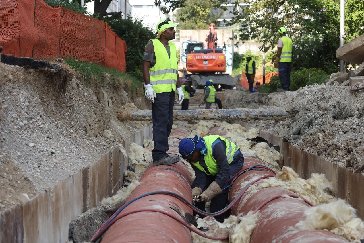 Zagreb: Radovi na revitalizaciji magistralnog vrelovoda u Hanamanovoj ulici