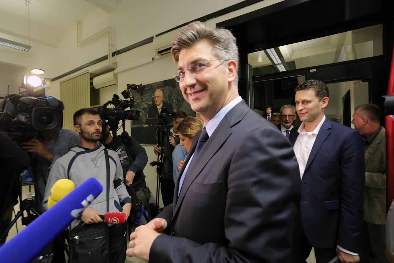 Božo Petrov i Andrej Plenković