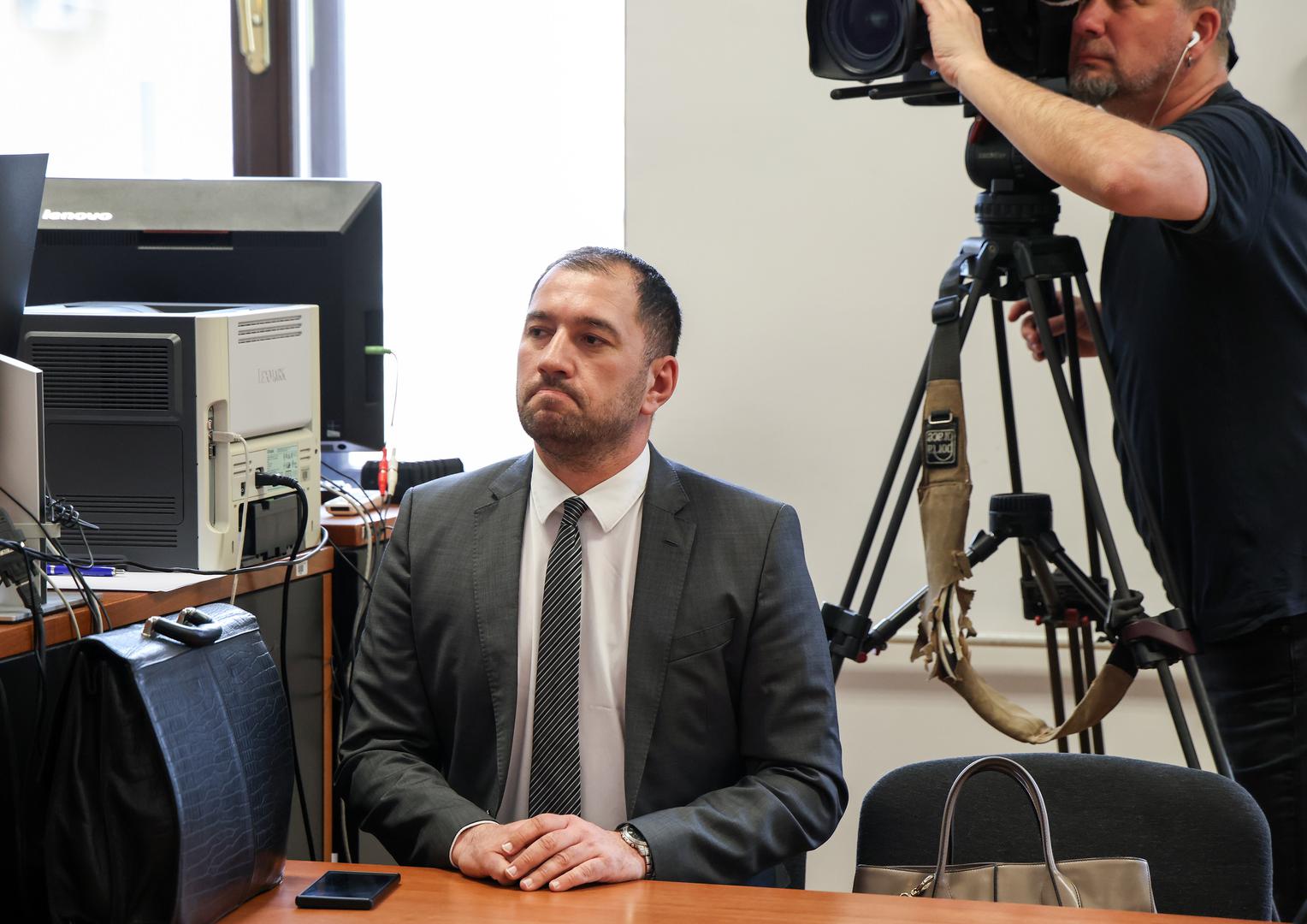 12.03.2026., Zupanijski sud, Osijek - Izricanje presude bivsem vukovarsko-srijemskom zupanu Damiru Dekanicu za laziranje i zataskavanje okolnosti prometne nesrece iz 2022. koju je pijan skrivio sluzbenim vozilom zupanije. Photo: Zeljko Lukunic/PIXSELL