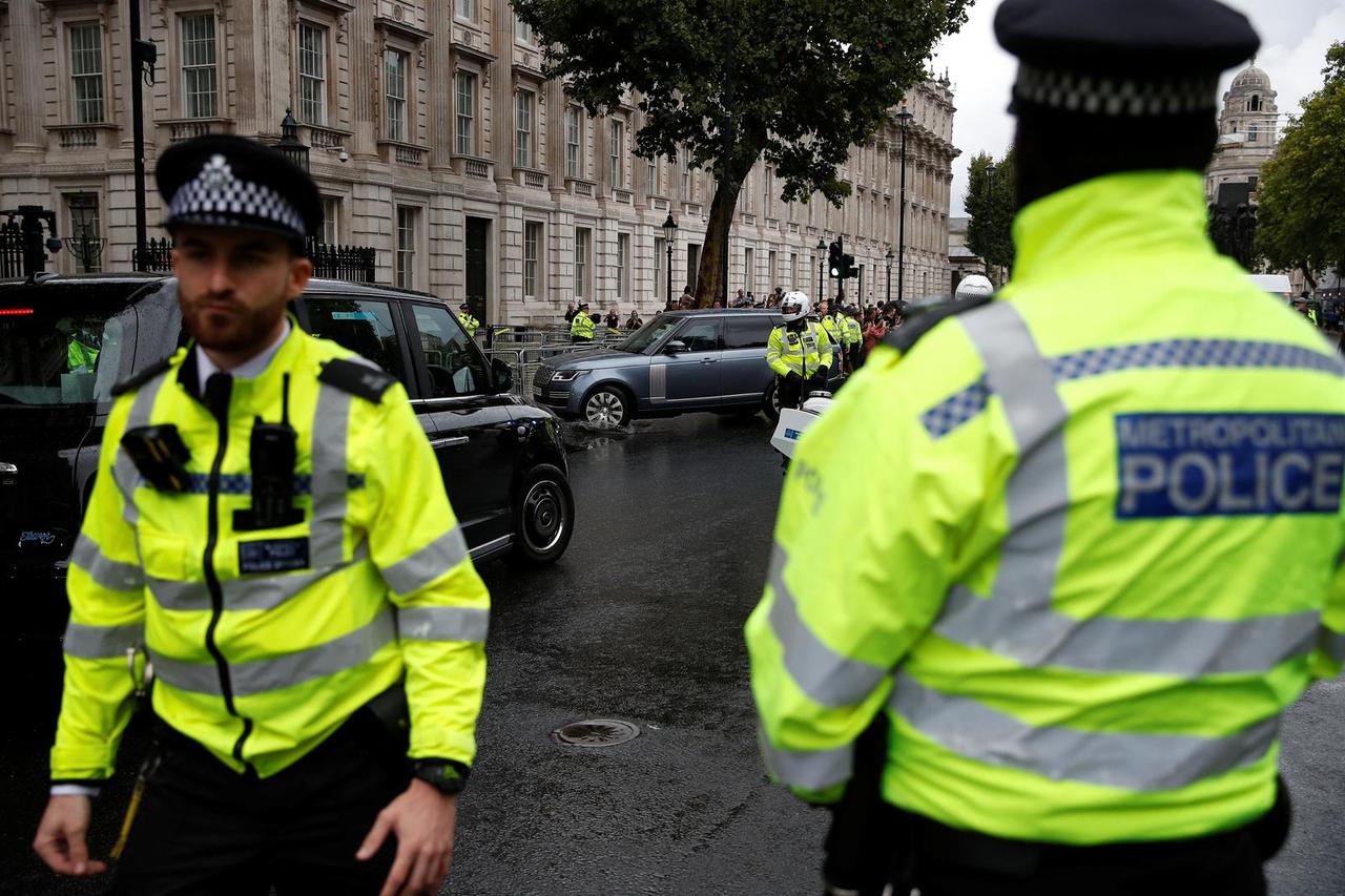 New British PM Truss in Downing Street in London