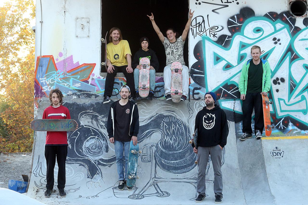 26.10.2015., Zagreb - Skate park u Vrapcu koji su preuredili i izgradili skejteri.  Photo: Goran Stanzl/PIXSELL