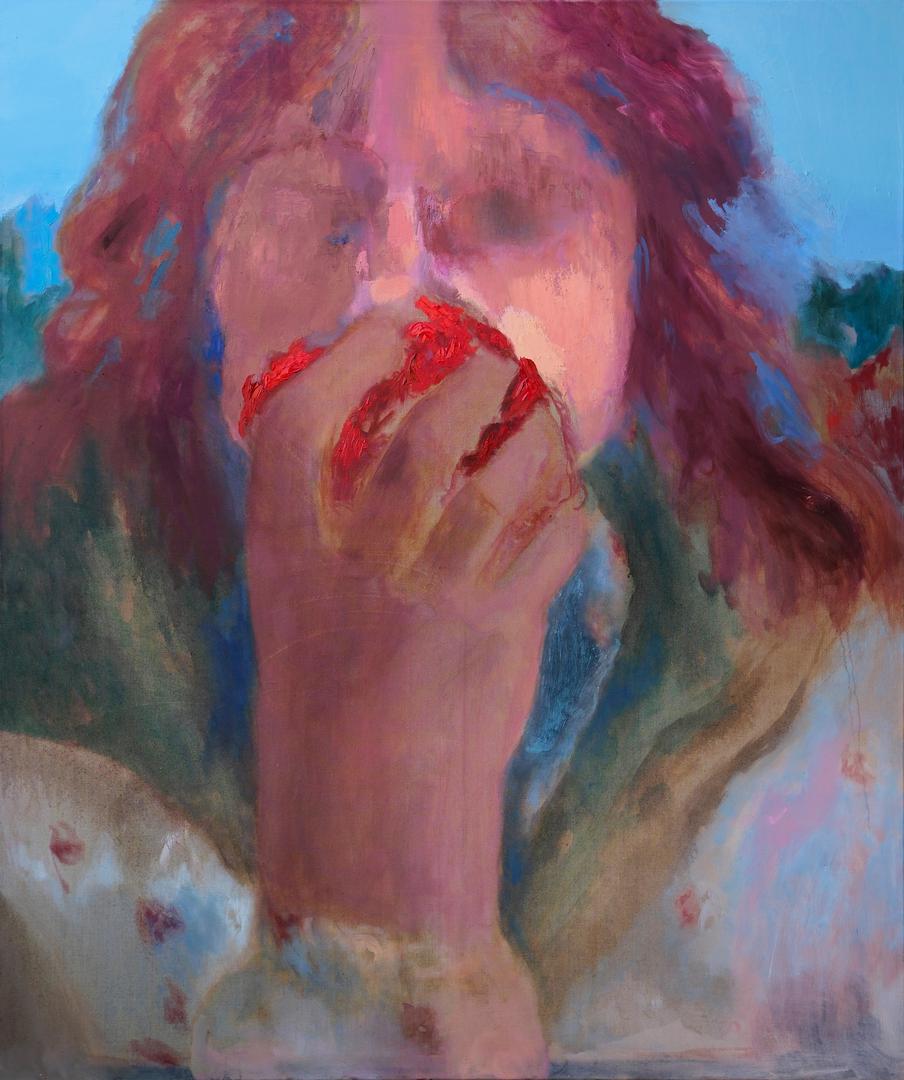Monika Sinković - Miris, The Smell, 2025., ulje na platnu, 190 x 160 cm