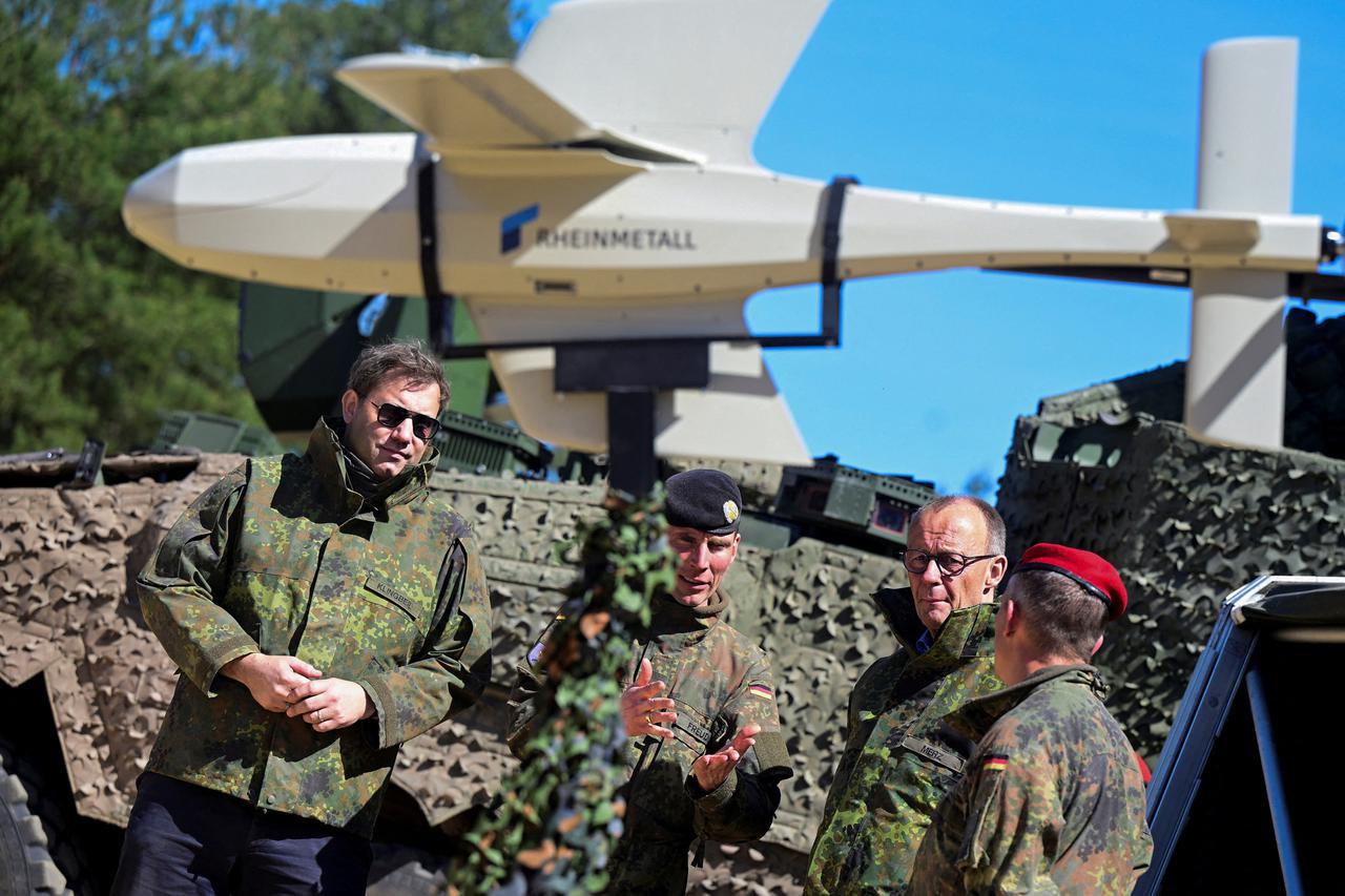 German army training at a military base in Munster