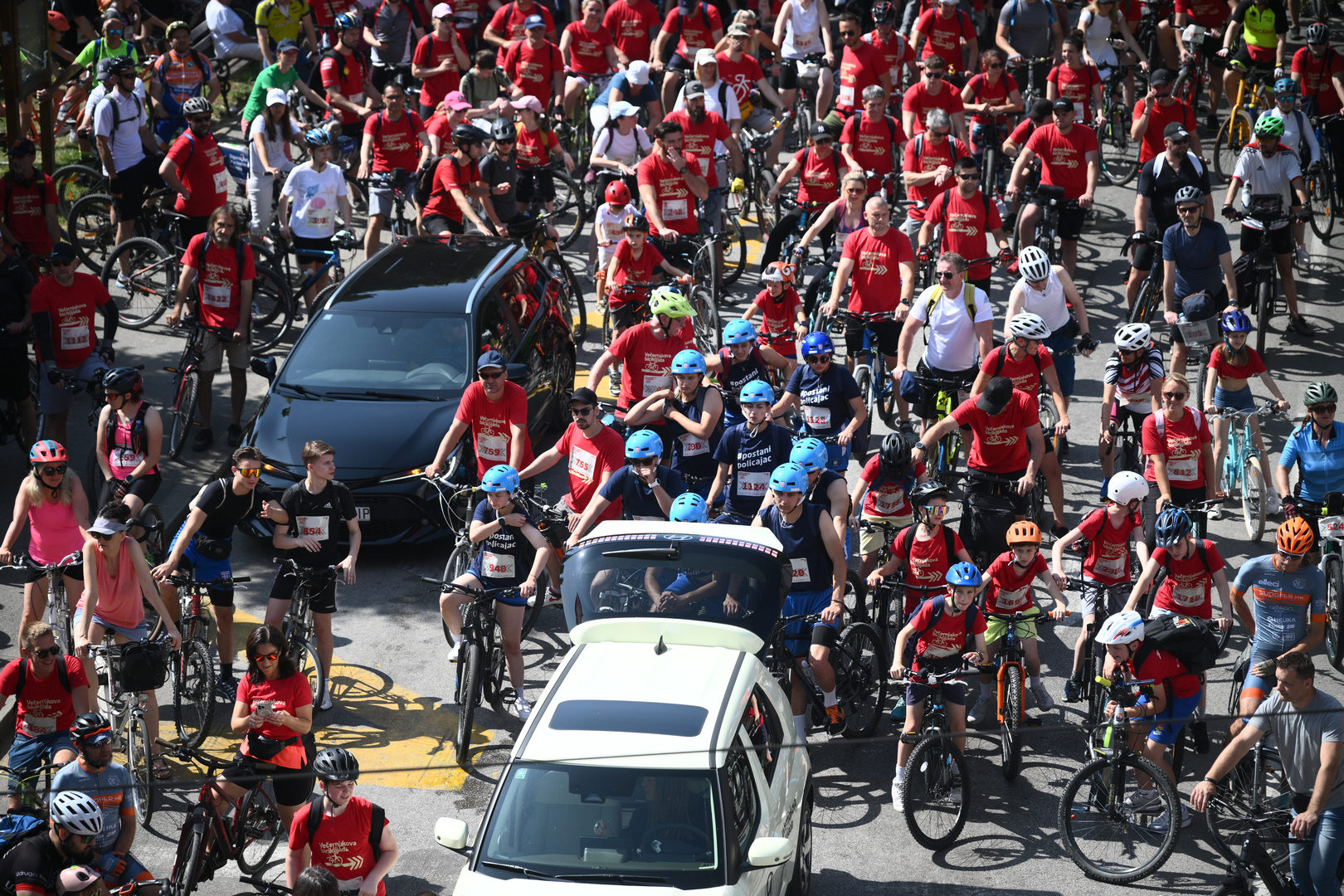 07.06.2025., Zagreb - Start 43. Vecernjakove biciklijade s Trga dr. Franje Tudjmana.  Photo: Davor Puklavec/PIXSELL