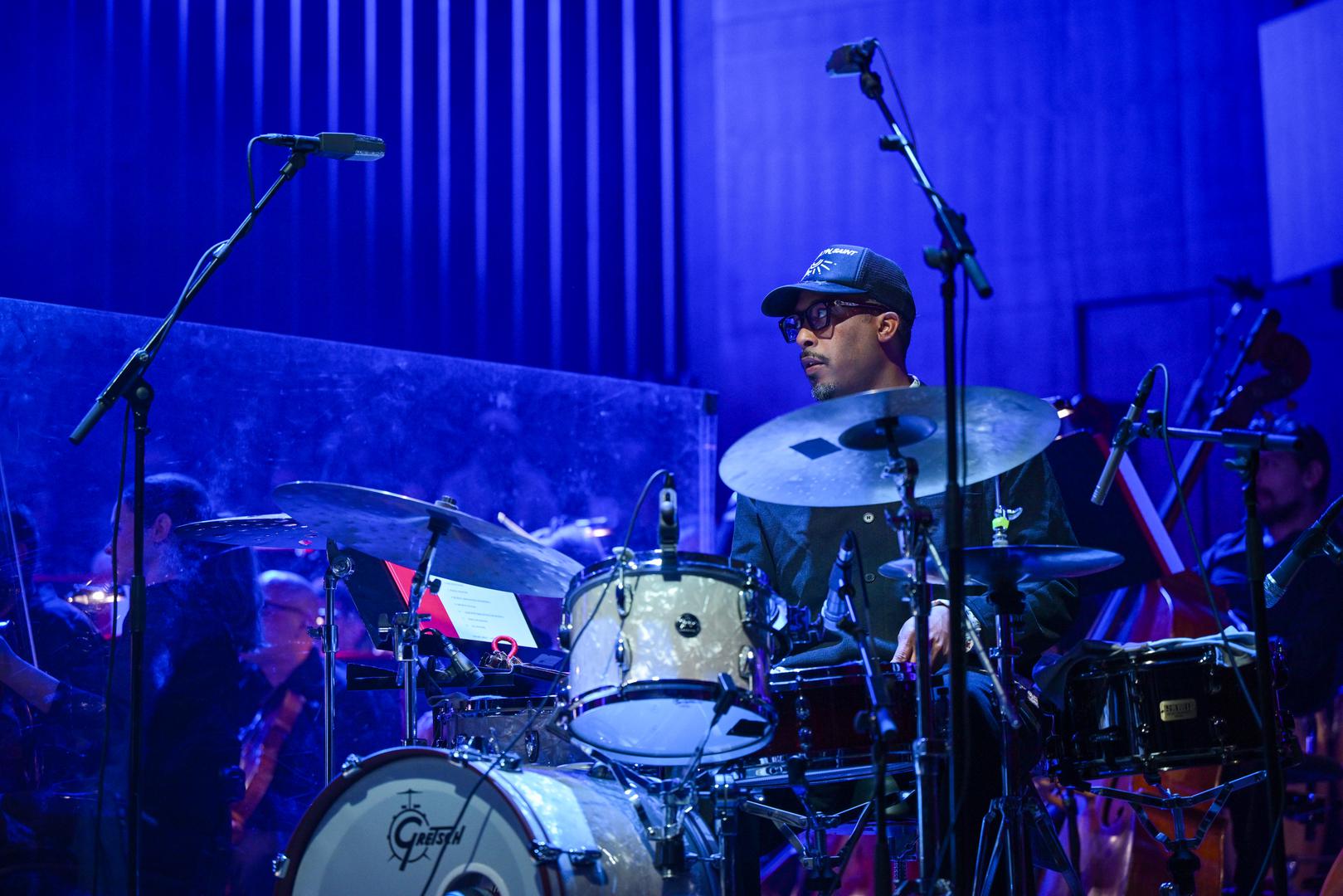 23.01.2026., Zagreb - Nagradjivani americki glazbenik Gregory Porter s bendom u pratnji Zagrebacke filharmonije nastupio  u KD Vatroslav Lisinski povodom otvaranja 17. Zagreb Jazz Festivala.   Photo: Neva Zganec/PIXSELL