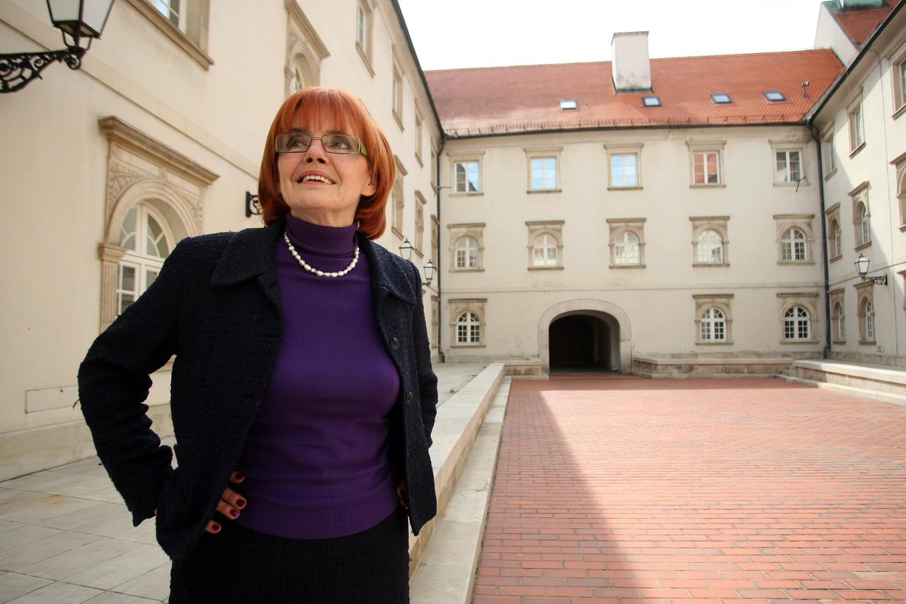 03.04.2012., Klovicevi dvori, Zagreb - Vesna Kusin - ravneteljica Klovicevih dvora na odlasku. Photo: Sanjin Strukic/PIXSELL