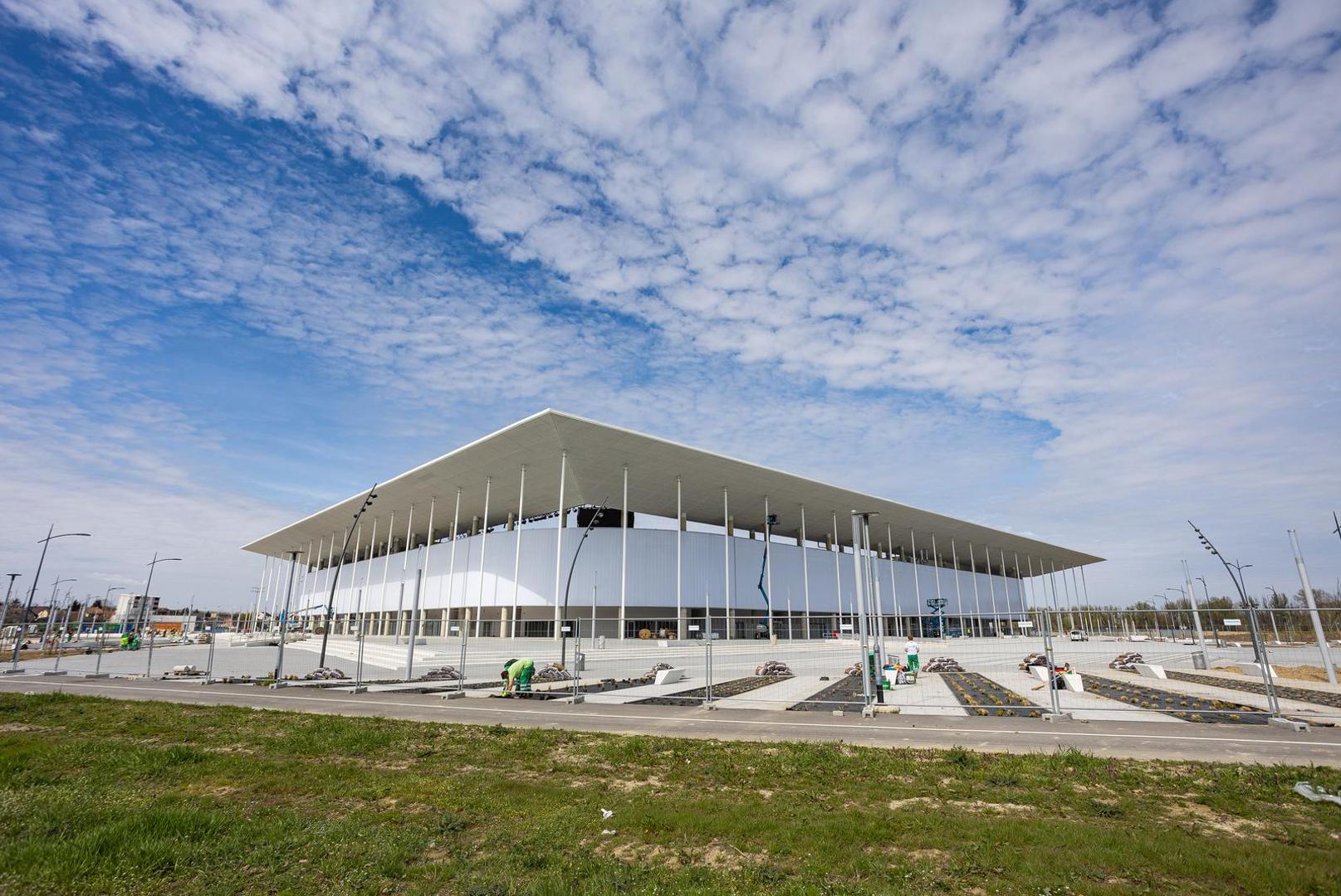 22.03.2023., Osijek - Novi nogometni stadion na Pampasu u zavrsnim radovima pred otvorenje. Photo: Davor Javorovic/PIXSELL