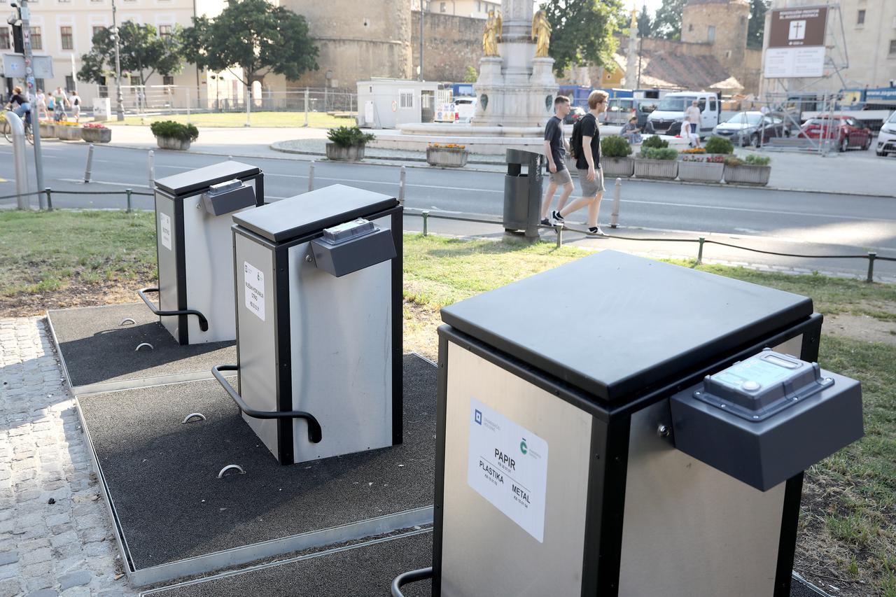Zagreb: Na Kaptolu su konačno proradili podzemni spremnici za otpad