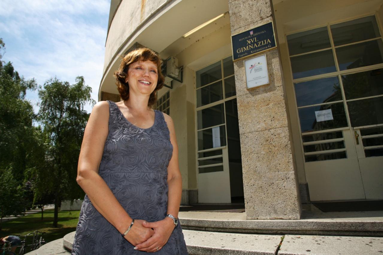 '08.07.2011., Zagreb - Nina Karkovic; ravnateljica XVI. gimnazije, poznate i kao jezicna gimnazija.  Photo: Tomislav Miletic/PIXSELL'