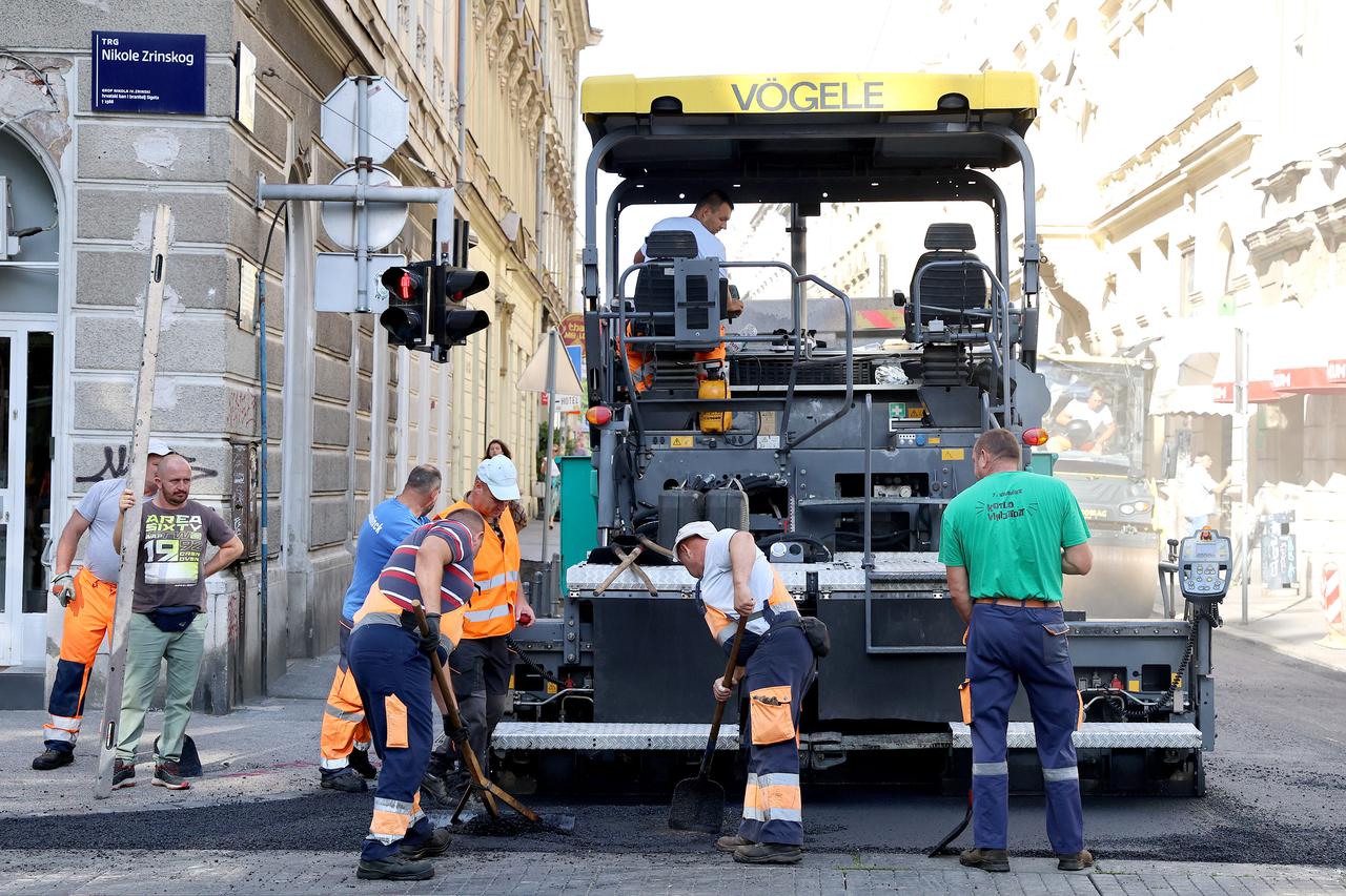 Zagreb: Počelo asfaltiranje Tesline