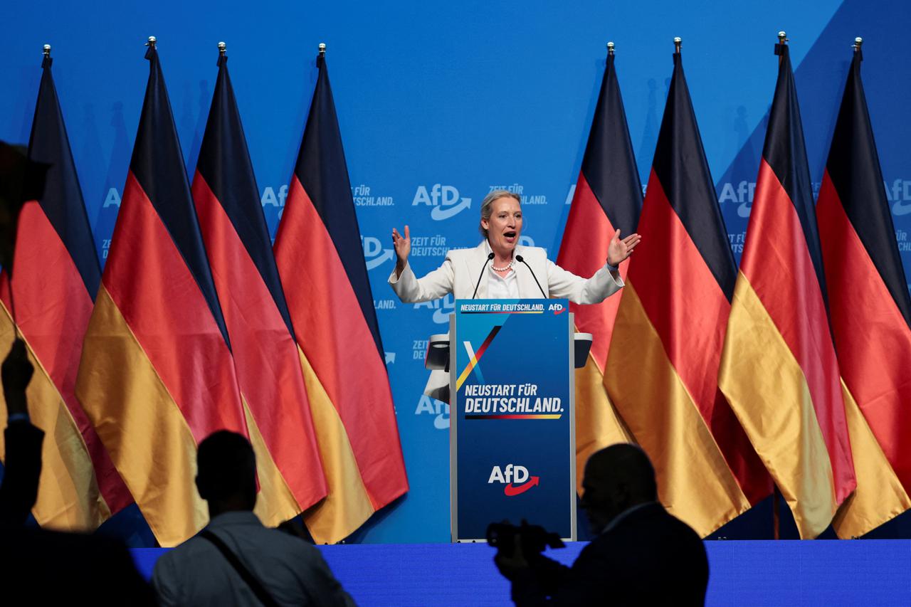 Germany's far-right Alternative for Germany (AfD) party congress in Erfurt