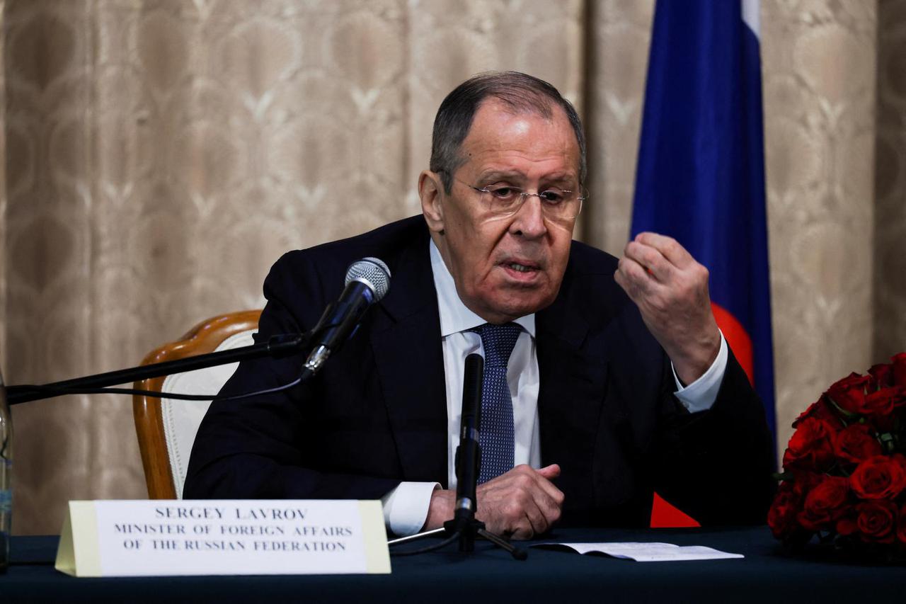 Russian Foreign Minister Sergei Lavrov at Russian Embassy in Addis Ababa