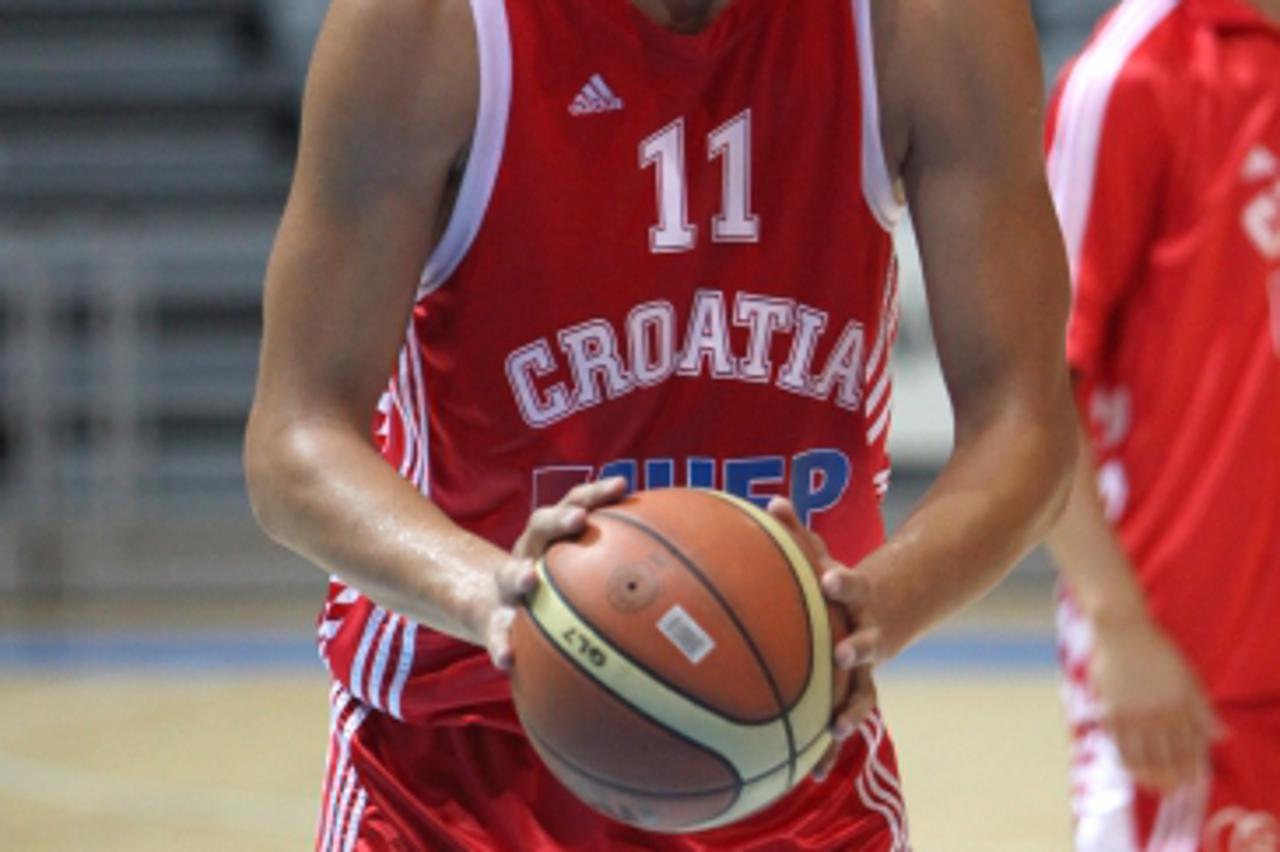 \'21.08.2010., Zadar - Utakmica Svjetskog kosarkaskog kupa, Hrvatska - Jordan. Ante Tomic.  Photo: Zeljko Mrsic/PIXSELL\'
