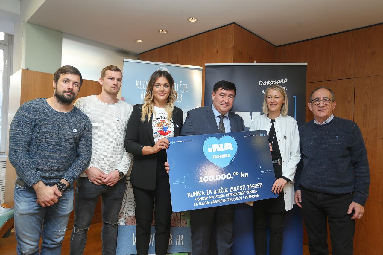 INA uručila donaciju od 100.000 kuna Klinici za dječje bolesti Zagreb