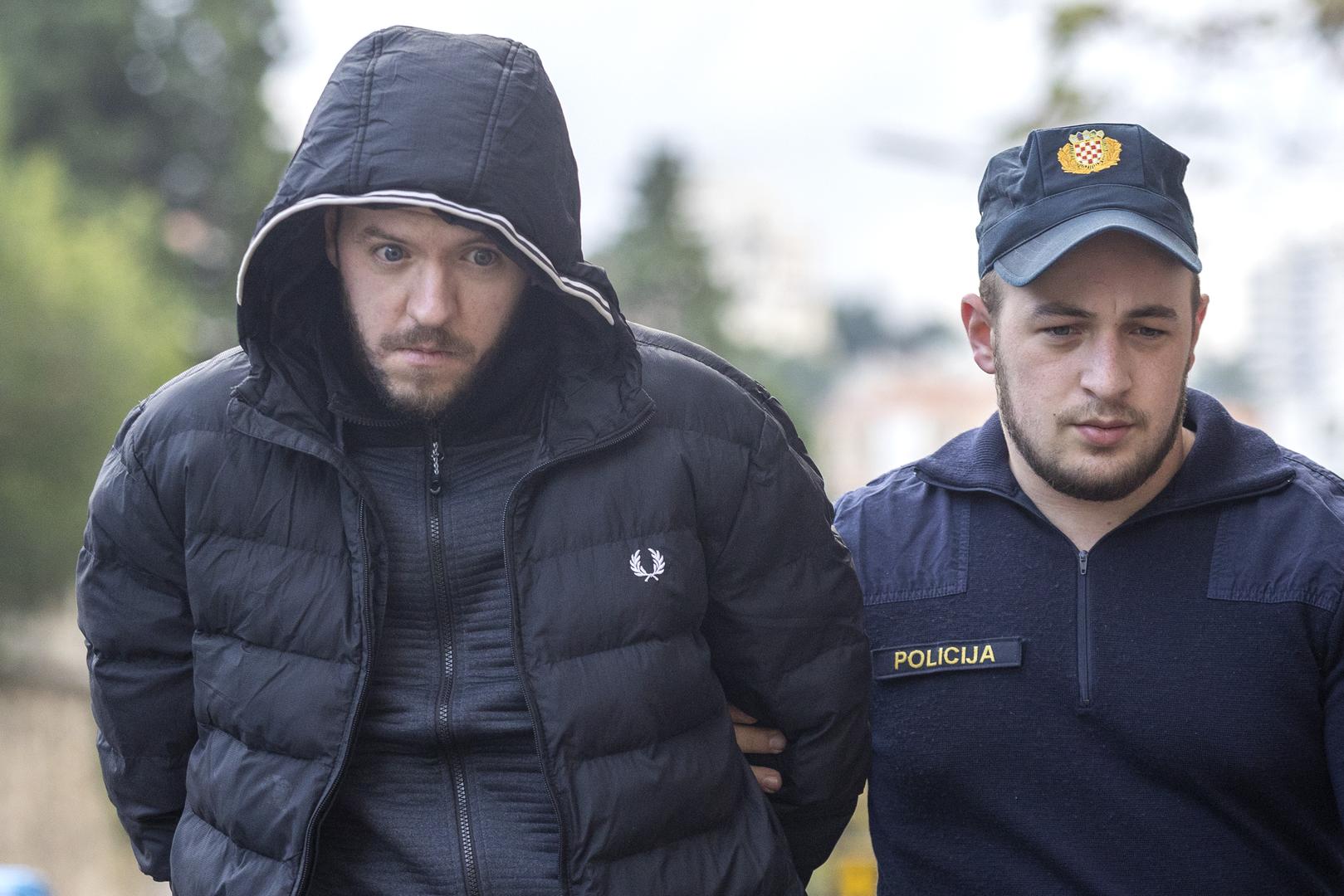 15.11.2023., Rijeka - Policija privodi Luku Burazera, optuzenog za trgovanje kriptovalutama, tj. prevare stotina investitora koji su ukupno ulozili desetke milijuna eura. Photo: Nel Pavletic/PIXSELL