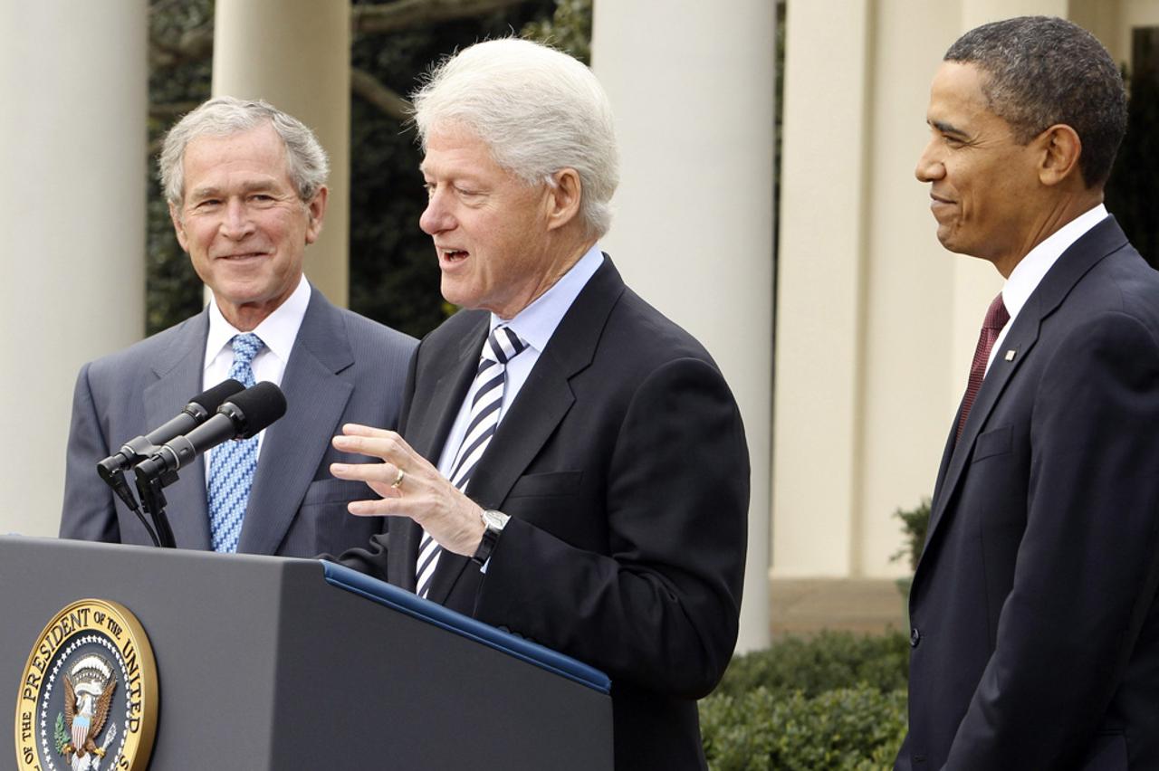 obama, bush, clinton
