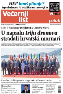 Večernji list naslovnica