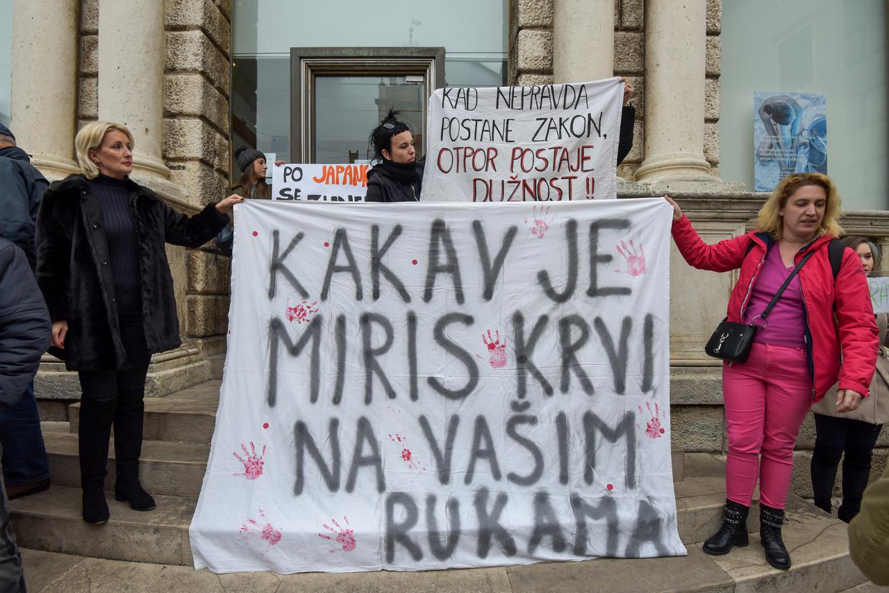 Zadar: Prosvjed protiv puštanja Darka Kovačevića na slobodu