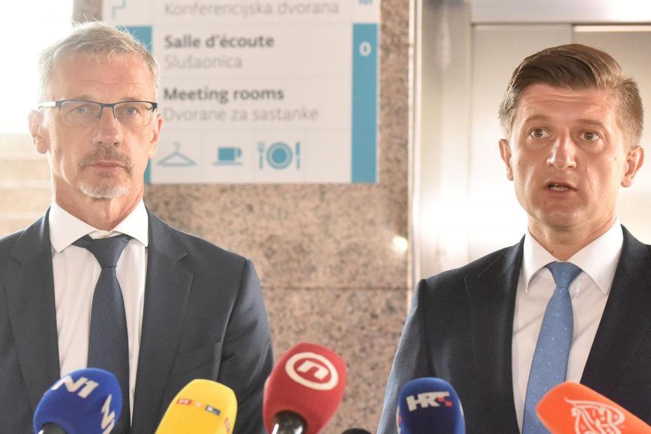 Zagreb: Marić i Vujčić dali izjave za medije