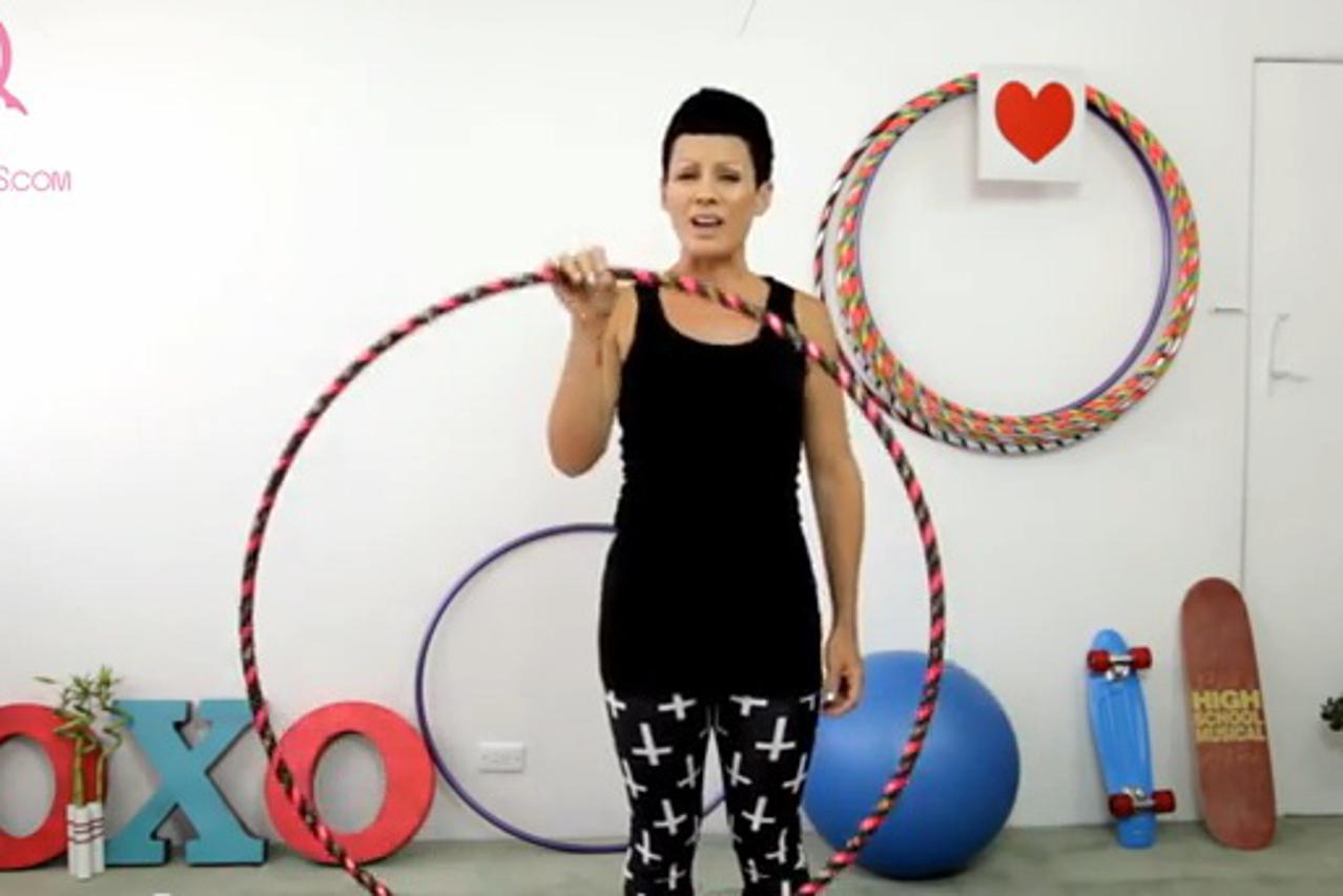 vježbanje uz hula hop