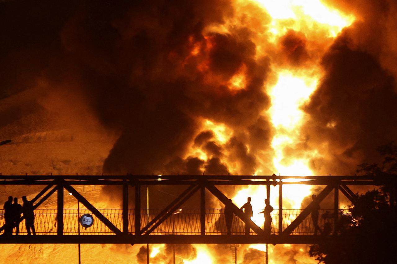 Fire rages at Tehran's Shahran oil depot after Israeli attack
