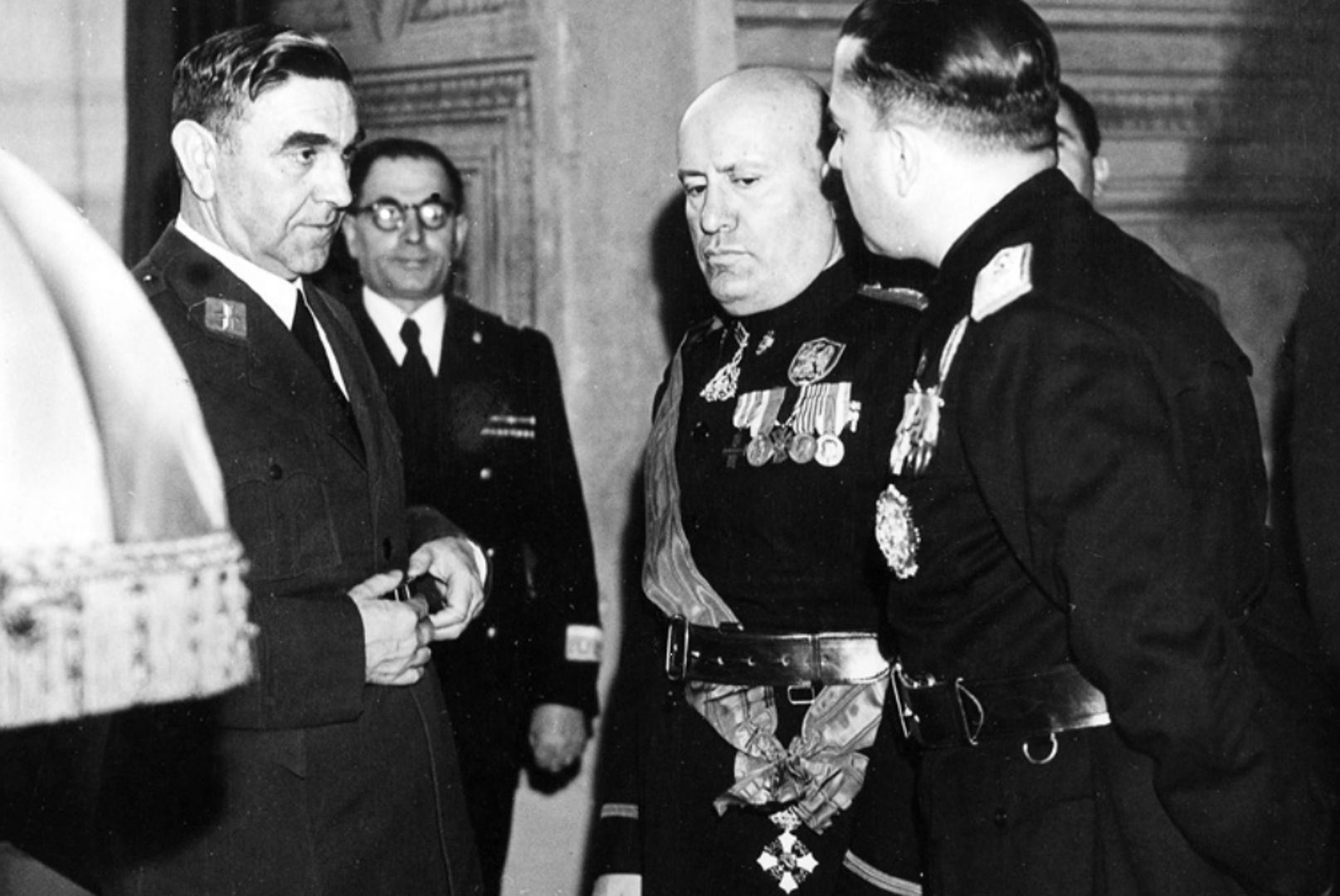 Prijam u Palazzo Venezia u Rimu 18. svibnja 1941. kada su potpisani Rimski ugovori: