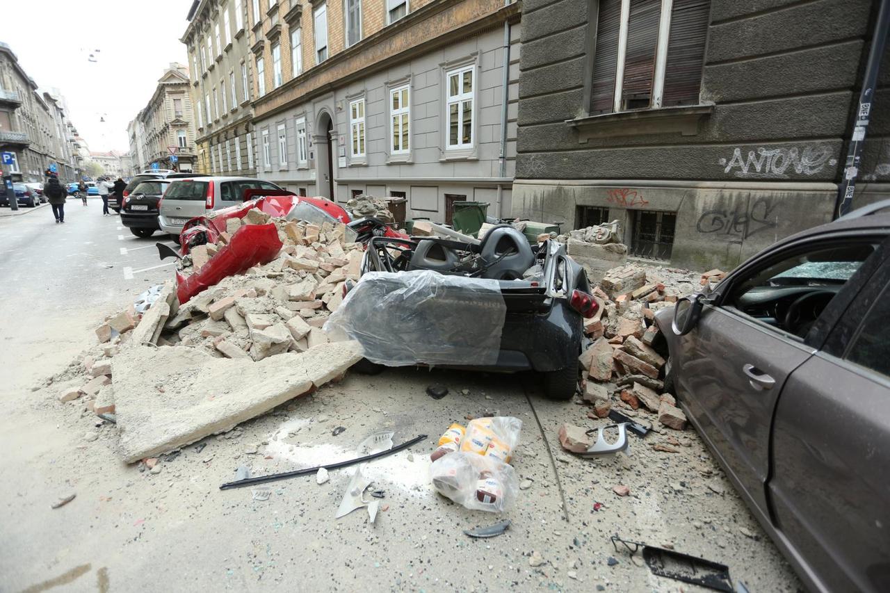Potres teško oštetio Đorđićevu ulicu u Zagrebu