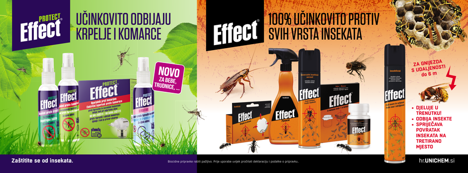 Effektivno protiv svih vrsta insekata!
