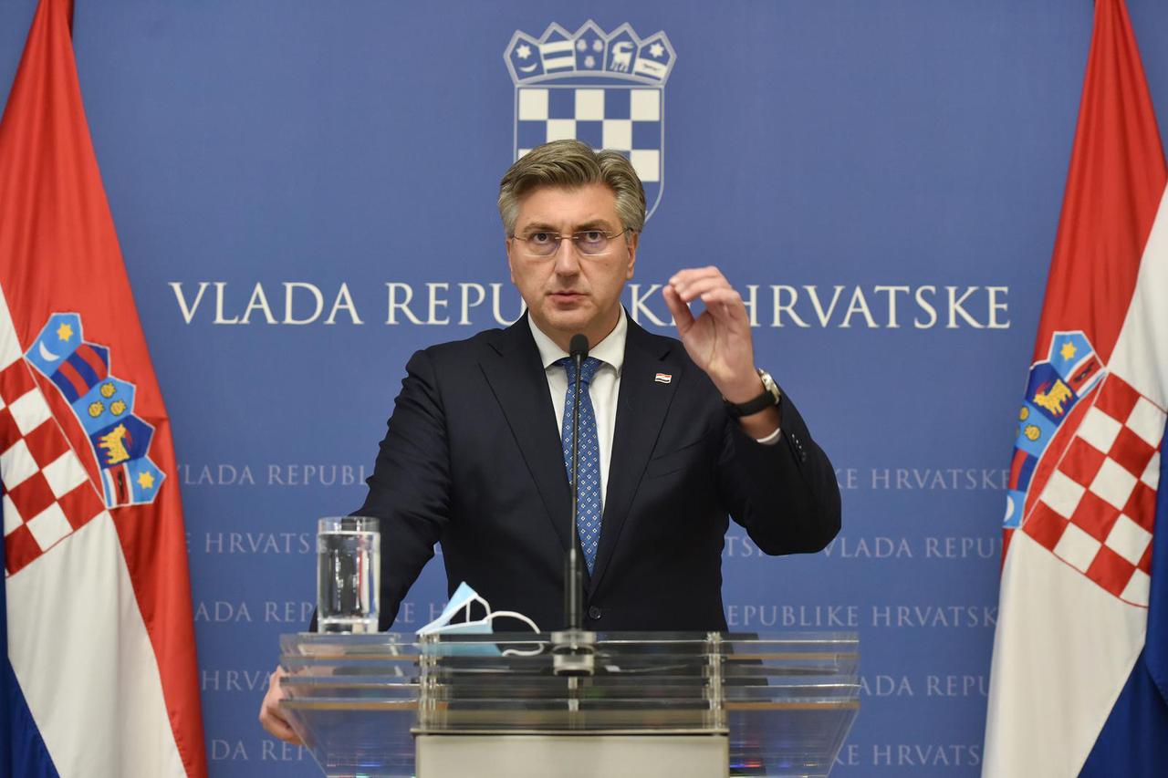 Zagreb: Predsjednik Vlade dao je izjavu za medije nakon sastanka vladajuće koalicije