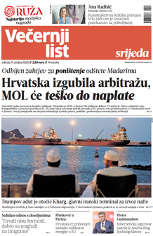 Večernji list naslovnica