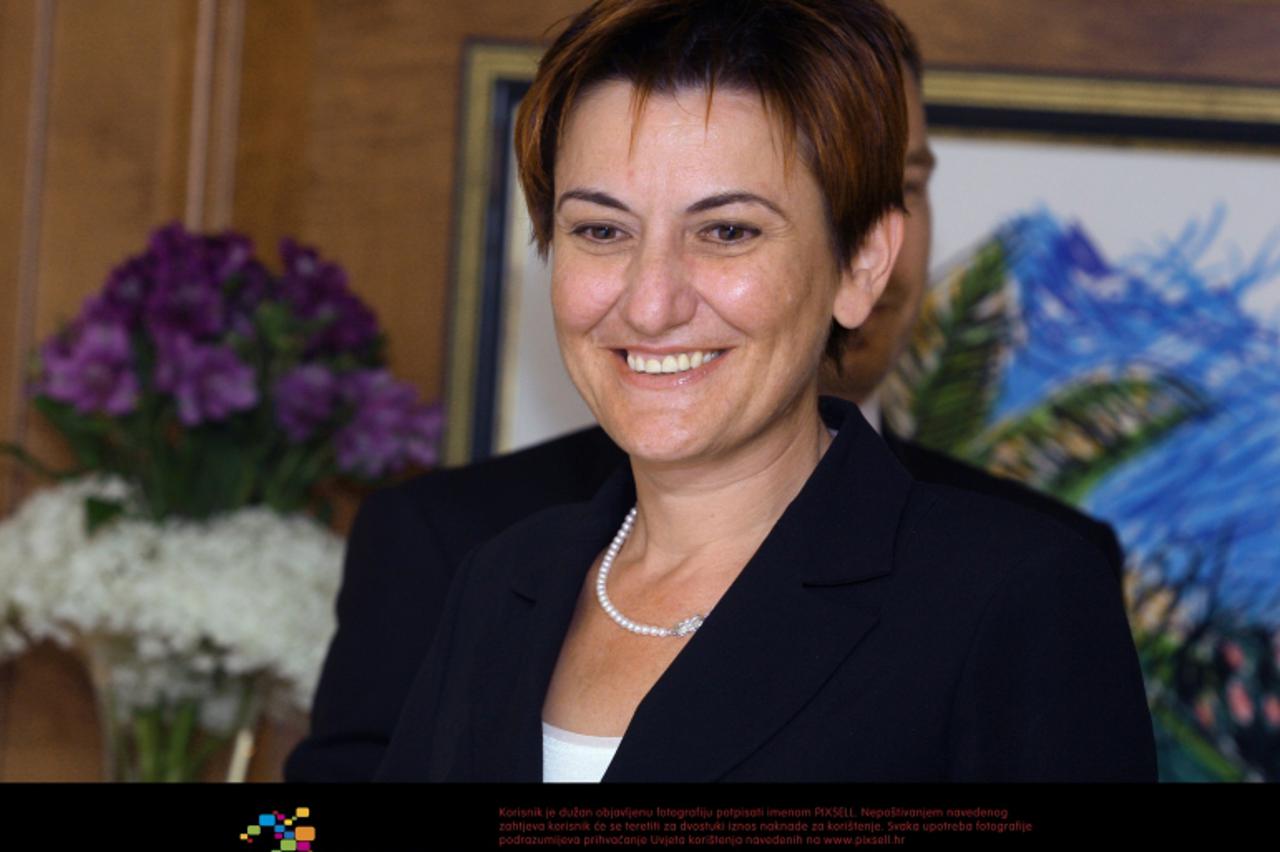 '13.05.2009., Zagreb - Susret s novinarima povodom obiljezavanja 18. godisnjice rada Partner banke. Martina Dalic, predsjednica Uprave Partner banke. Photo: Zarko Basic/Poslovni dnevnik/PIXSELL'