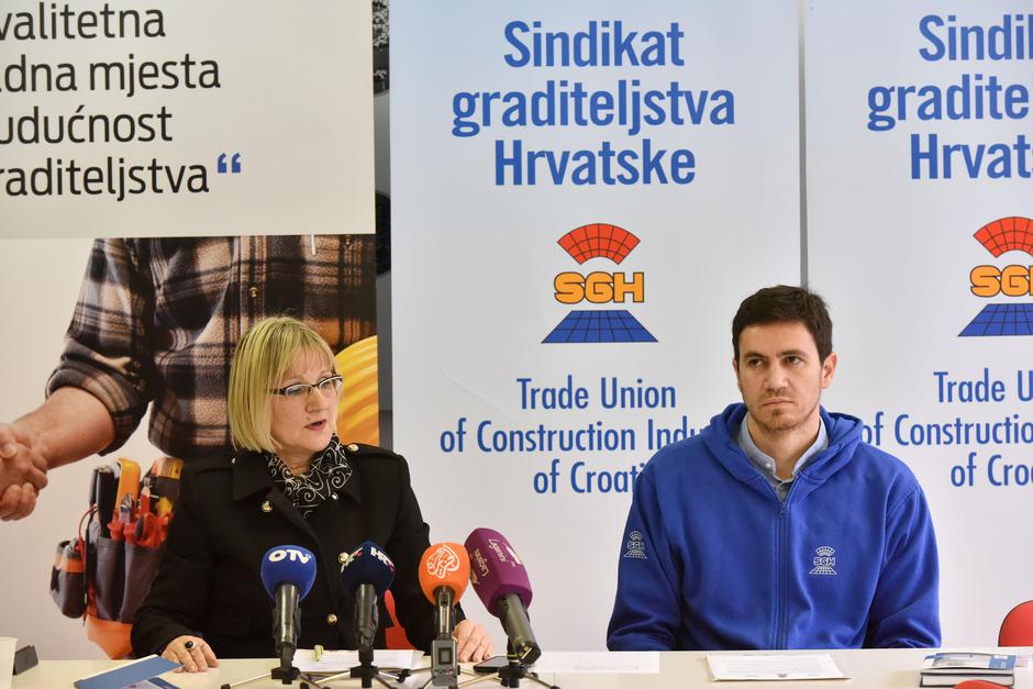 Sindikat graditeljstva Hrvatske održao konferencijuo otpuštanju radnika zbog stupanja u kontakt sa sindikatom