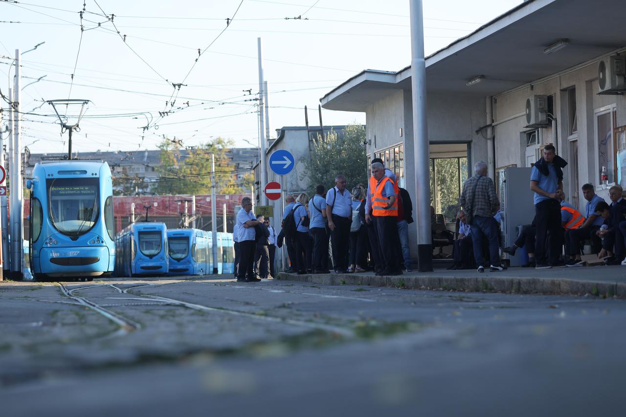 Zagreb: Štrajk ZET-a na Remizi